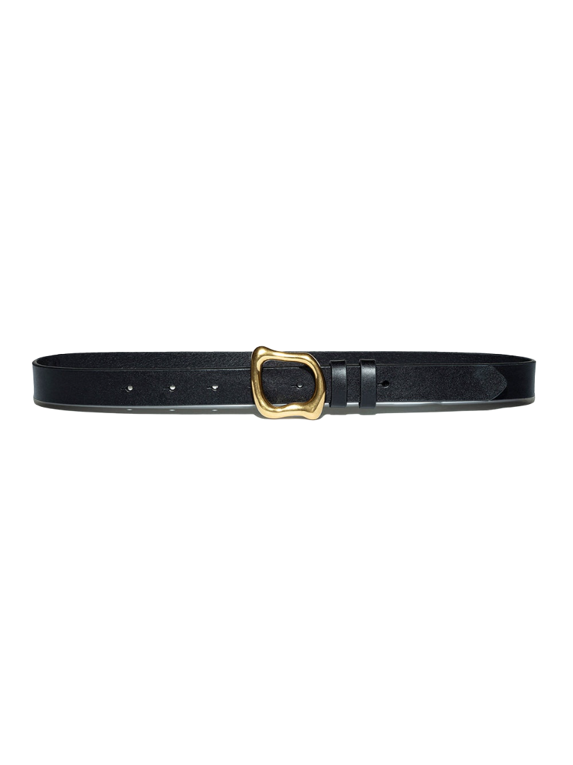 Organic Shape Belt - Noir - Shop Yu Fashion