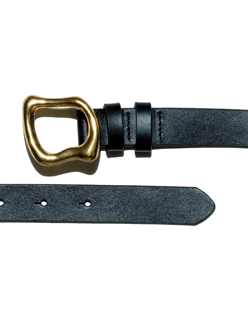 Organic Shape Belt - Noir - Shop Yu Fashion