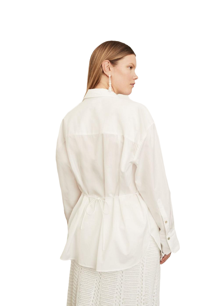 Oversized Shirt - White - Shop Yu Fashion