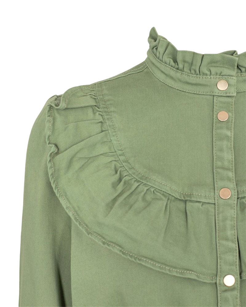 Silke Blouse - Green - Shop Yu Fashion