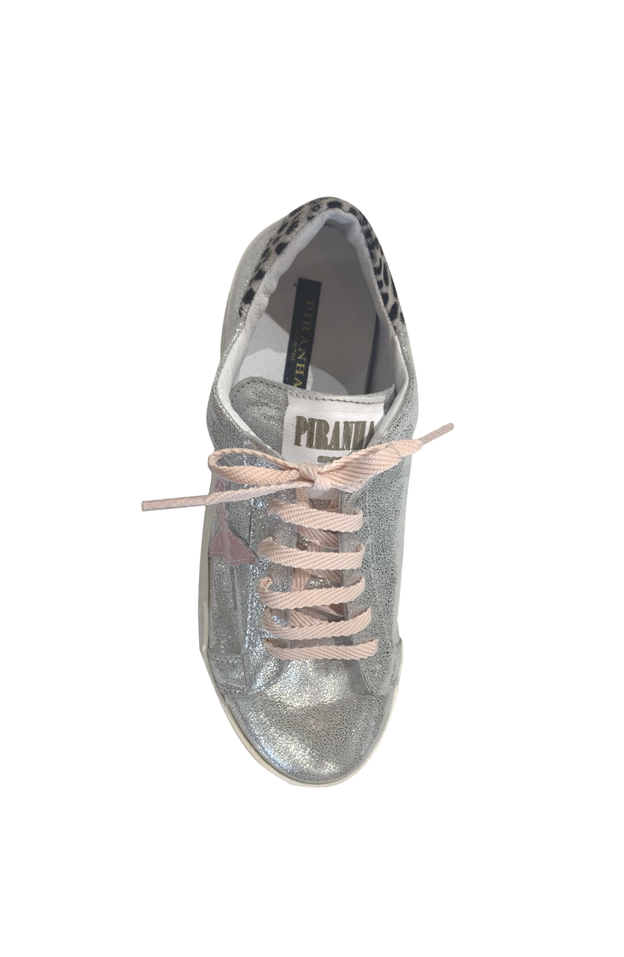 Silver/Pink Sneaker - Shop Yu Fashion