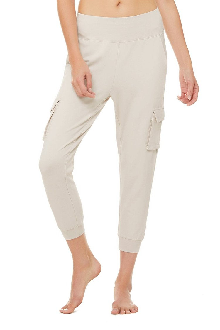 IN STORE ONLY - 7/8 High-Waist Cargo Sweatpant - Shop Yu Fashion