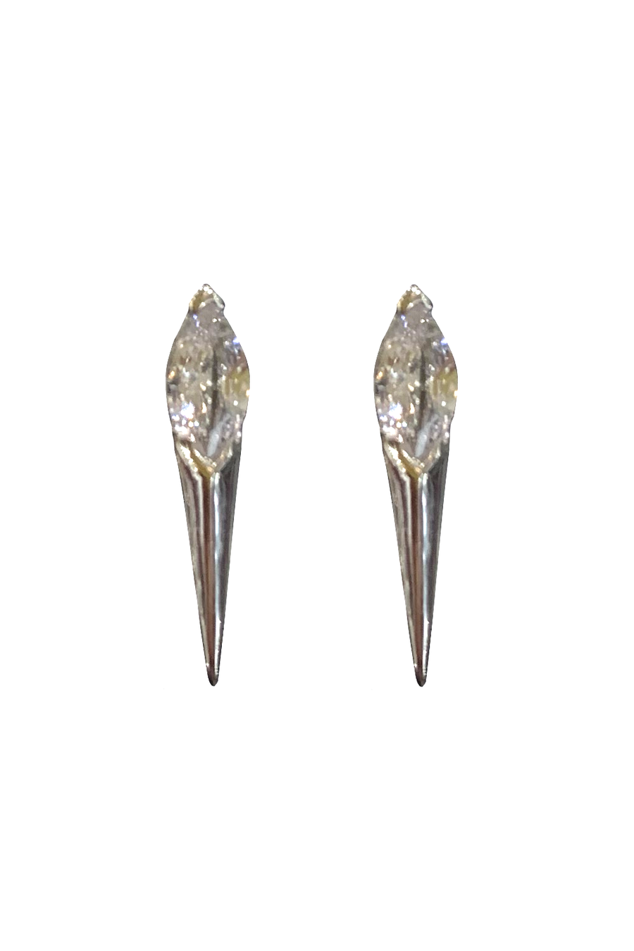 Spike Earrings - Silver - Shop Yu Fashion
