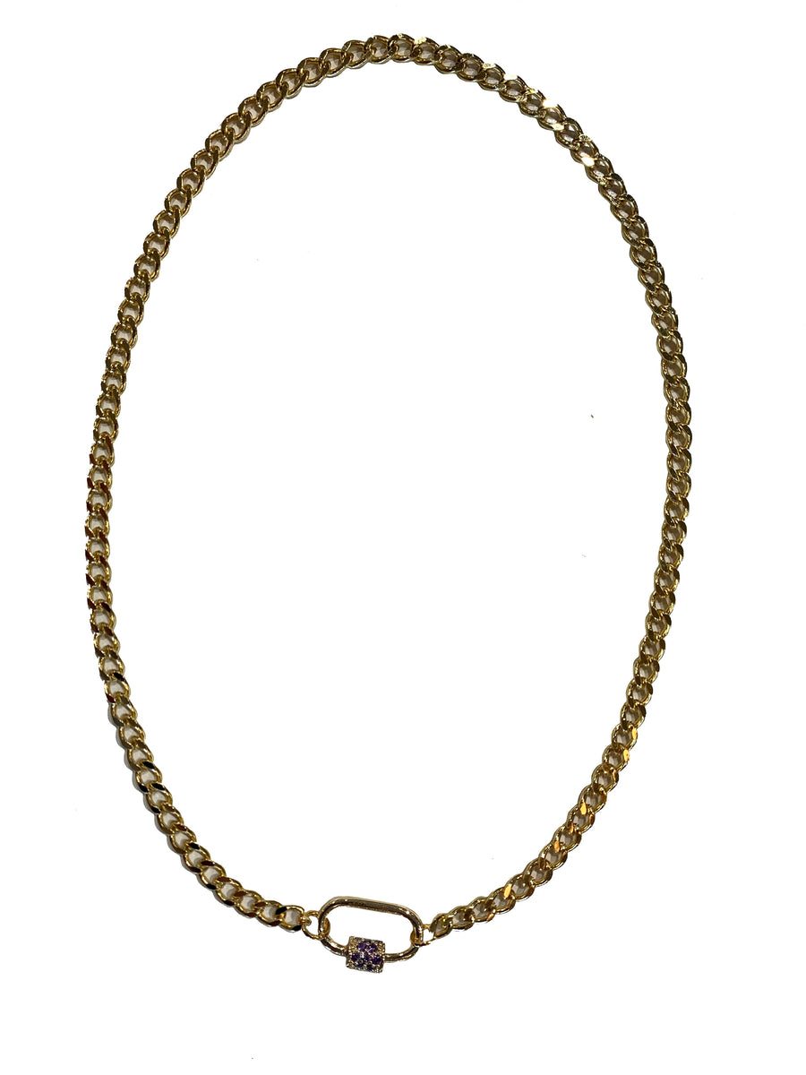Cuban Classic Lock Necklace - Shop Yu Fashion