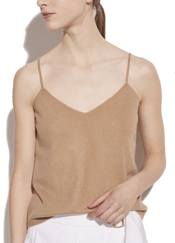 Crochet Strap Cashmere Tank - Shop Yu Fashion