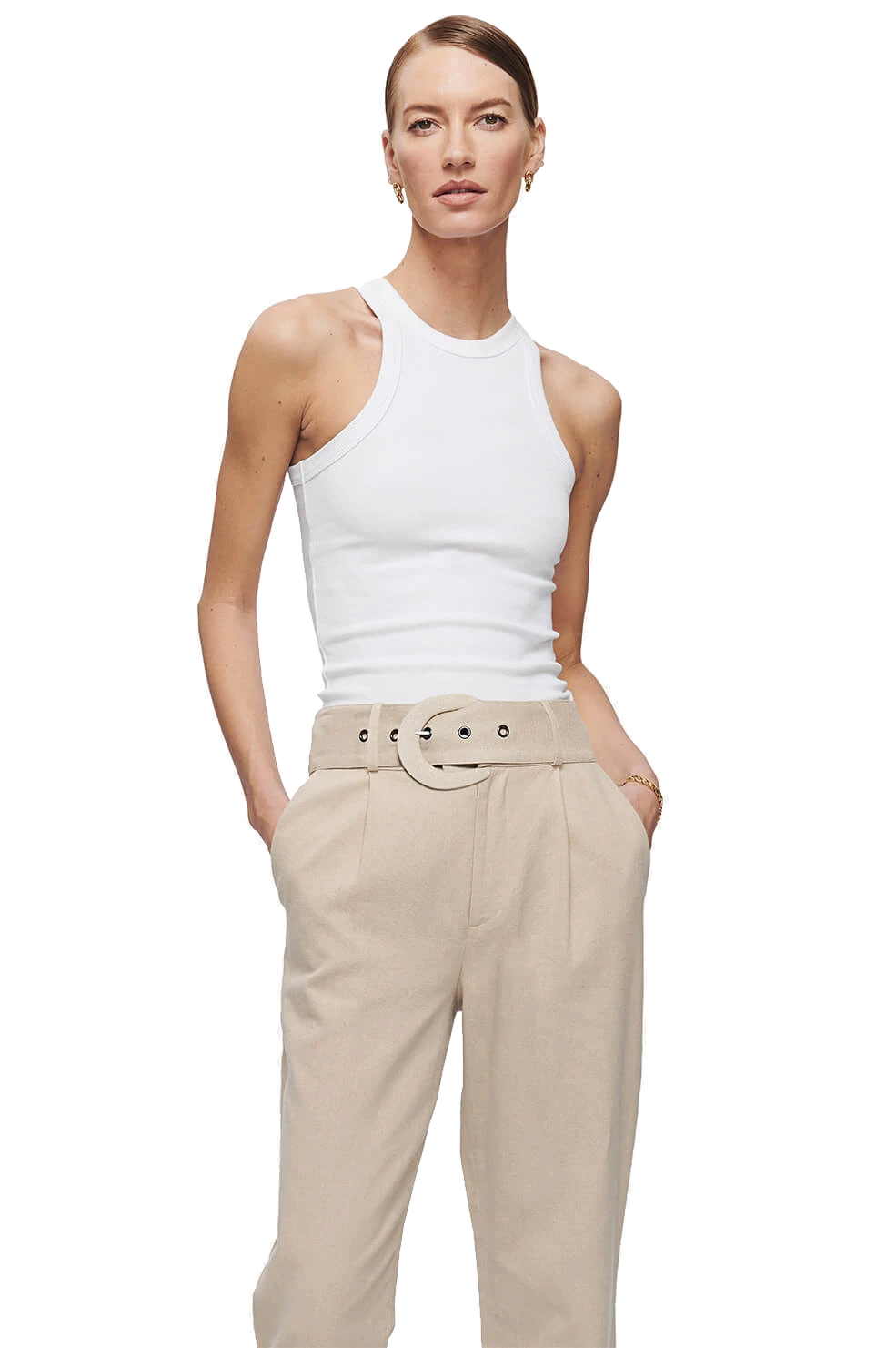 Eva Tank - White - Shop Yu Fashion