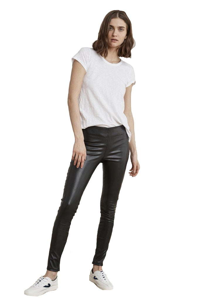 Berdine Faux Leather Legging - Shop Yu Fashion