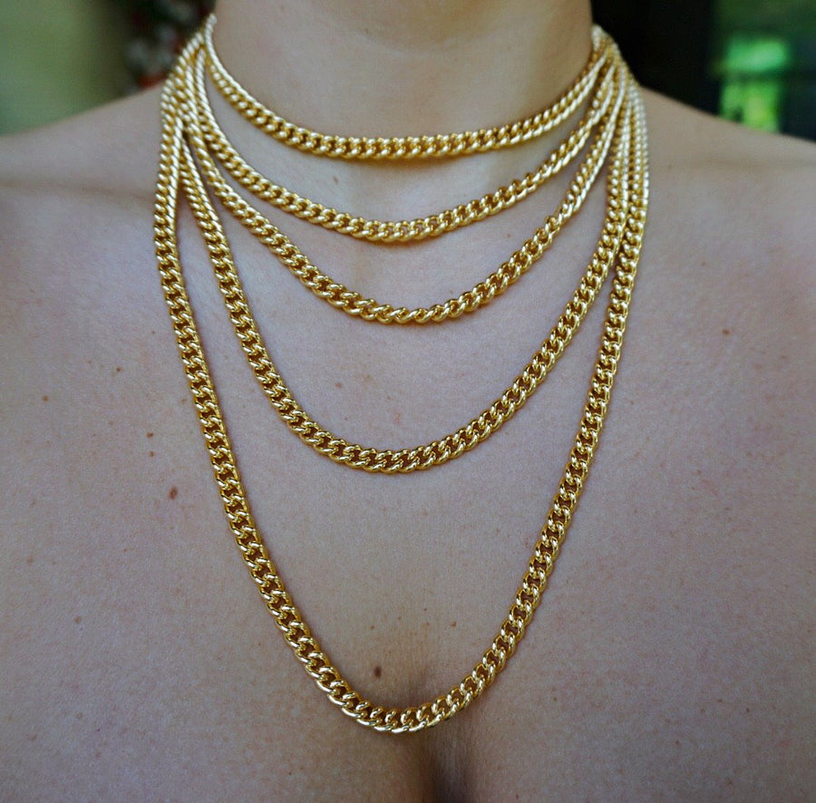 Cuban Curb Link Necklace - Shop Yu Fashion