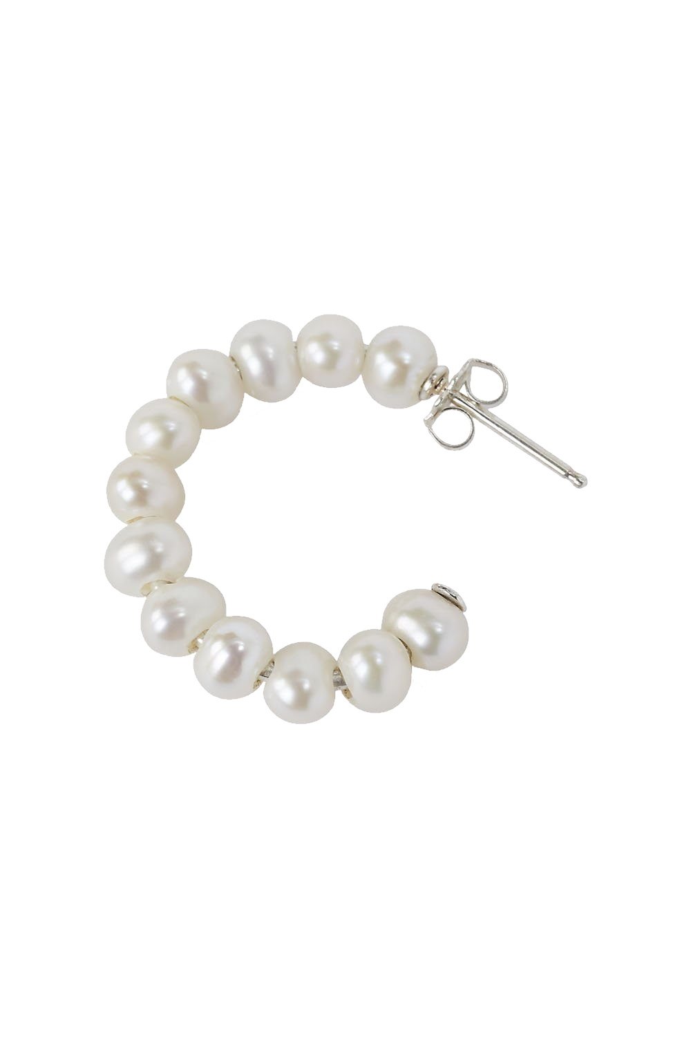 Small Multi Pearl Hoops - Shop Yu Fashion