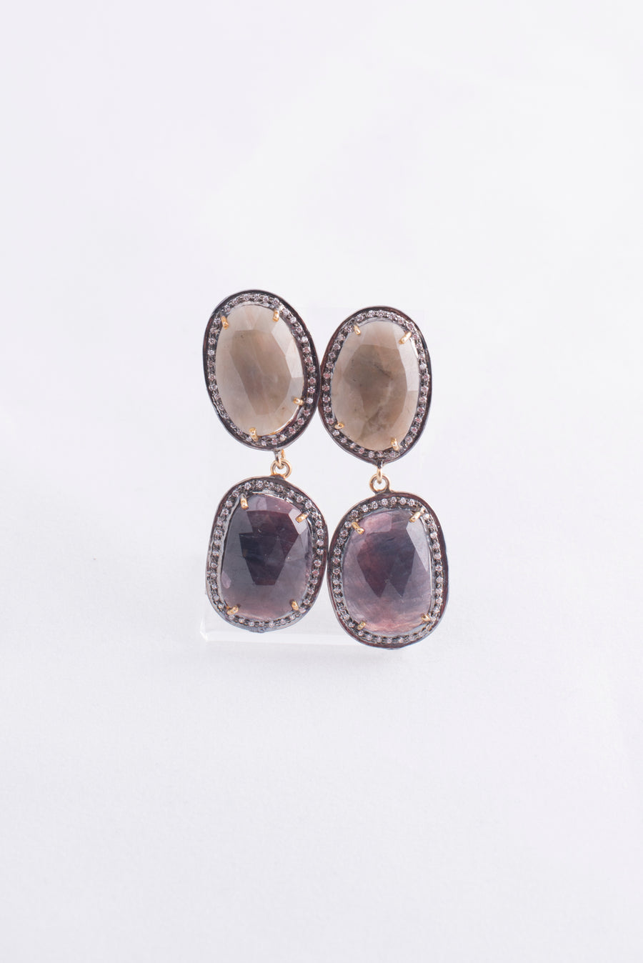 Raw Sapphire Earrings - Shop Yu Fashion