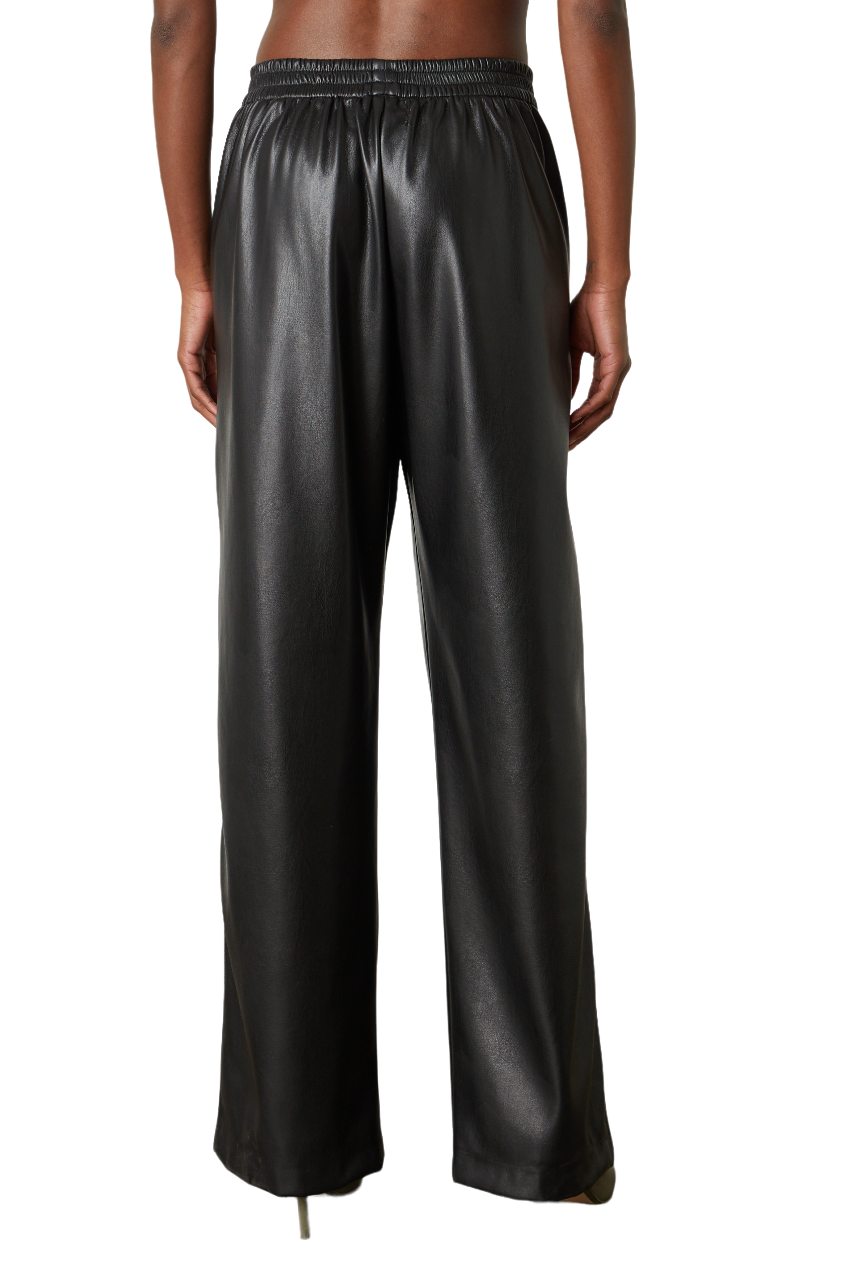 Jenna Vegan Leather Pant - Black - Shop Yu Fashion